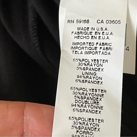 NWT Karen Kane Starlight Black Sequins Sheath Dress Long Sleeve XL - Picture 11 of 16